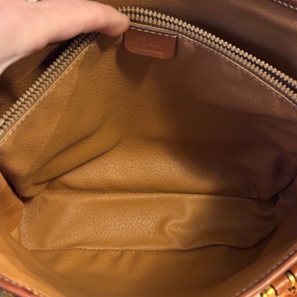 CELINE Vintage Macadame Brown Leather Medium Size Tote Bag - Picture 10 of 15